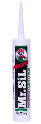 MR.SIL CHEAPER Герметик силиконовый санитарный 265мл Белый 25007 - фото 48517