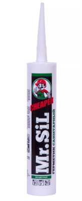 MR.SIL CHEAPER Герметик силиконовый санитарный 265мл Бесцветный 25008 - фото 48519