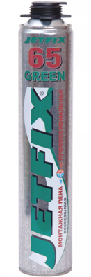 JETFIX 65 GREEN Профессиональная монтажная пена 800мл (всесезонная) 10034 - фото 48702