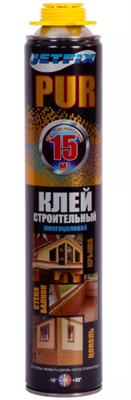 JETFIX PUR Клей строительный многоцелевой 850мл 10036 - фото 48714