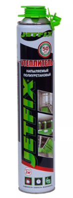 JETFIX УТЕПЛИТЕЛЬ напыляемый полиуретановый 750мл 10038 - фото 48820