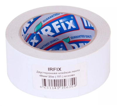 IRFIX Двустороняя лента на полипропиленовой основе 48мм х 20м 30006 - фото 48922