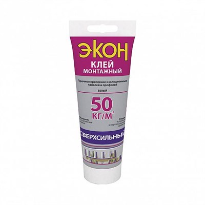 Клей монтажный Экон сверхсильный, 200 г, белый Lv9WnVcAhLmAqNzh5Jtdq1 - фото 49688