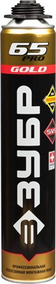 Пена монтажная ЗУБР "GOLD PRO 65" профессиональная, пистолетная, всесезонная, 850мл fSw-rbJLgT2VMRsDE-IIE3 - фото 49857