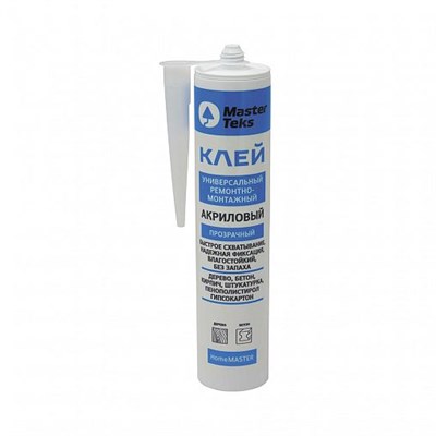 Клей акриловый ремонтно-монтажный MasterTeks Homemaster, 300 г, прозрачный SDuT5CaZgqph8jC6f8R8B3 - фото 49937