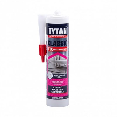 Клей монтажный Tytan Professional Classic Fix, 310 мл, прозрачный R7Gfl8JWjpHBOww1TnK8r0 - фото 49955