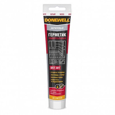 Акриловый герметик Donewell DST-301, 85 мл, белый uQrcW7LLiTyiDlzeiVk7M3 - фото 49968