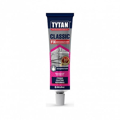 Клей монтажный Tytan Professional Classic Fix, 100 мл, прозрачный, в шоу-боксе d4q00KWSifNE0AjV3Px-03 - фото 49979
