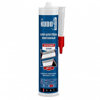 Клей-шпатлевка Kudo Home KBK-371, акриловый, 280 мл, белый 5NBAiJ9dj7JUVIkPN2UtR2 - фото 49997