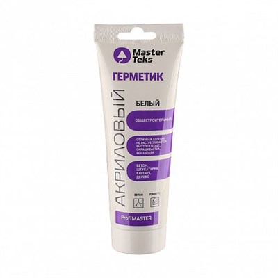 Акриловый герметик MasterTeks Profimaster 9782210, 250 мл, белый zO-BWvmHgFXPJDvqqVsBv3 - фото 50568