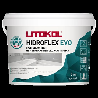 Литокол Гидроизоляция готовая Litokol Hidroflex Evo 5 кг Zkp5pqC-jIz-sLQ2Bpekv3 - фото 50851