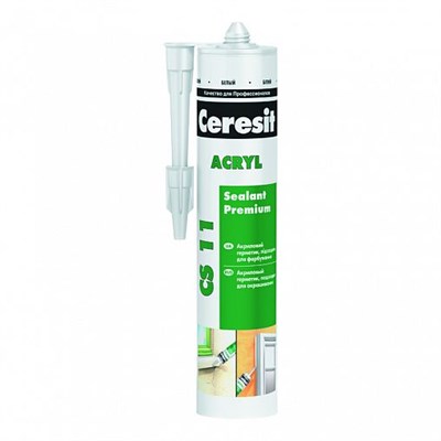 Акриловый герметик Церезит (Ceresit) CS 11 Acryl Gypsum, 280 мл, белый fcLHCtbqhIvjYh9T4gRq00 - фото 50861