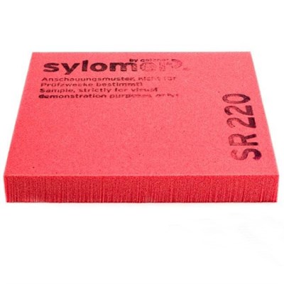Виброизолирующий эластомер Sylomer SR 220 красный 1200х1500х12,5 мм 5220034142 - фото 50884