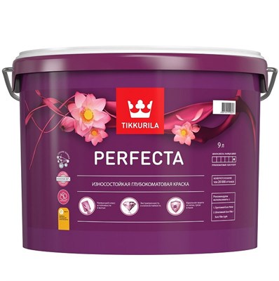 Краска интерьерная Tikkurila Perfecta база C глубокоматовая 9 л 5220036267 - фото 50955