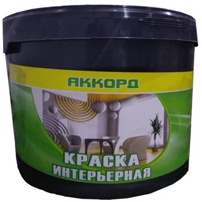 Краска для стен и потолков Аккорд ВДАК белая 45 кг 5220037331 - фото 50977