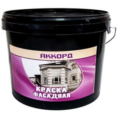 Краска фасадная Аккорд ВДАК белая 45 кг 5220036202 - фото 51047