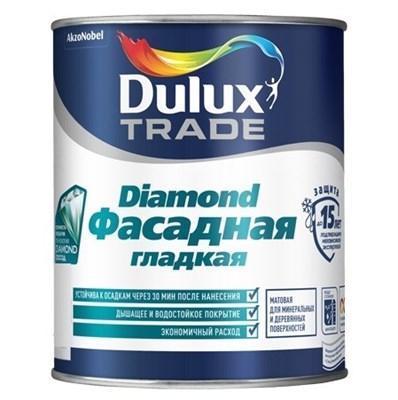 Краска фасадная Dulux база BС гладкая матовая 2,25 л 5220037082 - фото 51069