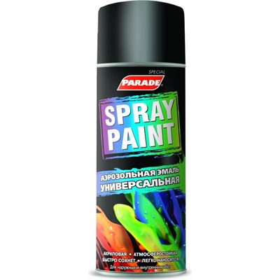 Краска аэрозольная Parade Spray Paint 9005 черная матовая 400 мл iMuuZcEngIKrpFbp4ZX8G3 - фото 51295