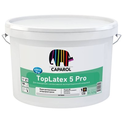 Краска интерьерная латексная Caparol TopLatex 5 Pro матовая база 1 10 л SOADzSYygX6LcT13Mz4ZF2 - фото 51314