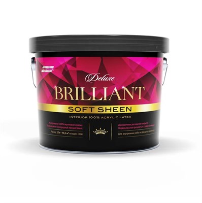 Краска интерьерная Parade Deluxe Brilliant soft sheen База С 2,7 л D4rLW53ggqhBKXOpNSWL92 - фото 51346