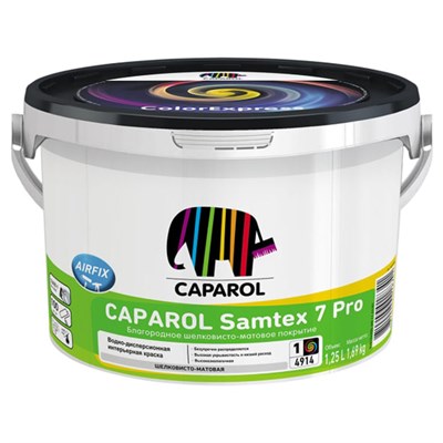 Краска латексная Caparol Samtex 7 Pro 948104904 для стен и потолков база 1 1,25 л pZ4VNNOZiYXO8cnwIhiIj0 - фото 51374