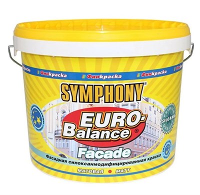 Краска фасадная водоэмульсионная Symphony Euro-Balance Siloxan 00-01100253 LC 1/0,9 л zCnZldrEj8q7pg1YrCKOM0 - фото 51385
