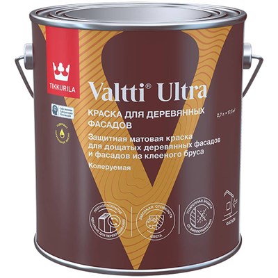 Краска для деревянных фасадов Tikkurila Valtti Ultra 700014129 матовая база A 2,7 л LbeOIx0-hu5aHMSMe8WCm2 - фото 51461
