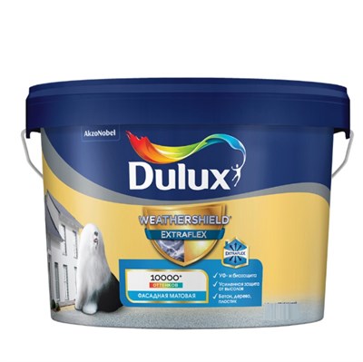 Краска фасадная Dulux Weathershield Extraflex матовая база BC 2,25 л AgJEffvjgwvD9P1DYt50x3 - фото 51584