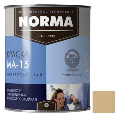 Краска масляная Novocolor МА-15 Норма бежевая 2 кг WUJkKr49i43KnBmxfJkuW3 - фото 51593