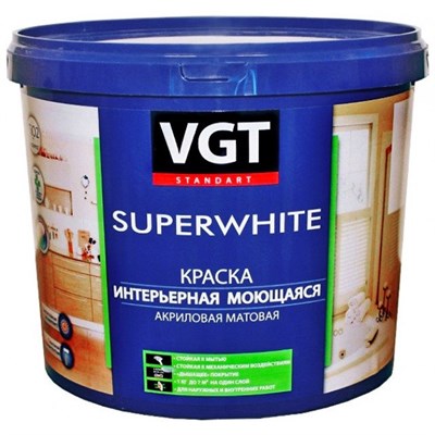 Краска интерьерная VGT ВД-АК-1180 база A моющаяся 13 кг sOm8g39bhlPj0nKulMkCy1 - фото 51629