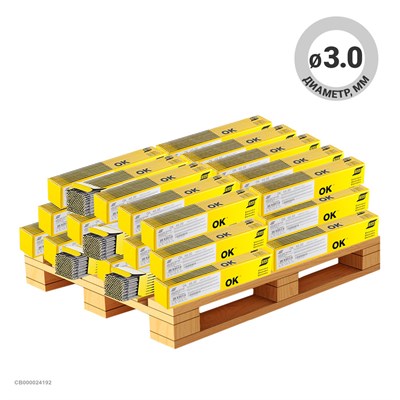 Электроды ESAB ОК 46.00Р ⌀ 3,0 мм, паллет 1081,2 кг (пачки по 5,3 кг) wd4T6GXaiBgvriS5yOuWb1 - фото 51963