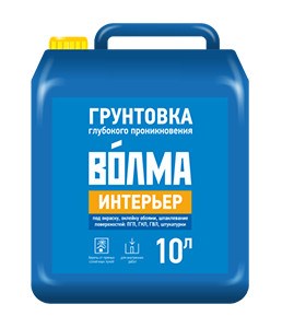 Грунтовка ВОЛМА Интерьер глубокого проникновения 10 л 5220027625 - фото 52049