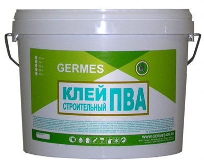 Клей ПВА "Строительный" ГЕРМЕС, 10 кг 522001684 - фото 52153