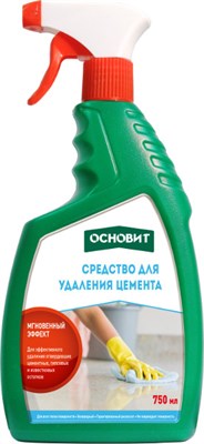 Средство для удаления цемента Основит Сэйфскрин SGl1, 0,75 л 522001704 - фото 52520