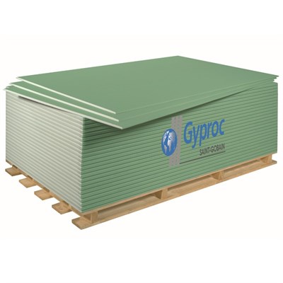 Гипсокартон Gyproc 2500х1200х12,5 Влагоогнестойкий ГКЛВО-УК 522001607 - фото 52813