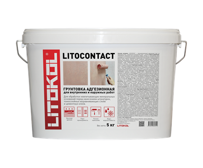 Литокол LITOCONTACT Грунтовка адгезионная 5 кг 522001634 - фото 53011