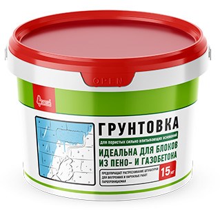 Грунтовка Старатели для пористых сильновпитывающих оснований, 15 кг 522001658 - фото 53547