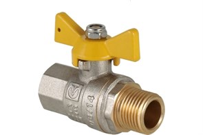 Кран шаровый газовый 1/2" вн/нар VALTEC Valgas ручка бабочка 522003766884468216779552531198