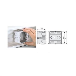 SA-E EXP Коробка под роз. 60мм в короб TA-GN (упак. 10шт) ( DKC код: 02997 ) 92CZAWNSjAGrgW-G0CmHz1