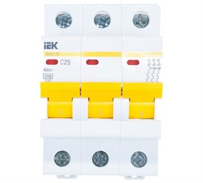 Выключатель автоматический трехполюсный 25А C ВА47-29 GENERICA 4.5кА lVkDEFkAhXia3LEIOobGT2