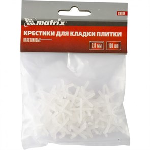 MX-88086 Крестики, 2 мм, для кладки плитки, упаковка 100 шт 88086 MATRIX eNfsudXcgJk2L81EdcyPH0