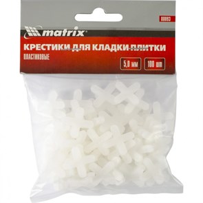 MX-88093 Крестики, 5 мм, для кладки плитки, упаковка 100 шт 88093 MATRIX IKWmAYwfjSJqY3pq8WKJY3