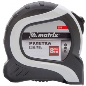 MX-32586 Рулетка Extra Wide, 8 м x 27 мм, двухкомпонентный корпус, Pro 32586 MATRIX XfU9ypxOiO53Pjv6aojHY2