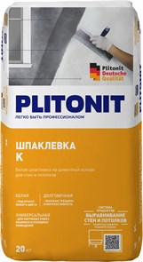 PLITONIT К белая Шпаклевка цементная  20 кг  (48шт/подд.) UY0dtuvMi0K9e0PD0lww-3