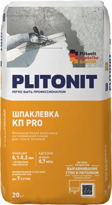 PLITONIT КПpro Финишная шпаклевка на полимерной основе для стен и потолков  20 кг  (48шт/подд.) p8NQA2jOgTKtW32mYKl8M0