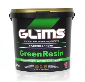 Эластичный герметик GLIMS-GreenRezin многоцелевой, 3,5 кг OqwRnvkUj5vygvPPZR5jY2