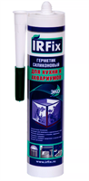 IRFIX Герметик силиконовый для кухни и аквариумов 310мл Черный 20000