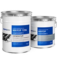 Антикоррозионная мастика DISPOMIX Вектор 1236 серебристый, 10 кг 522001696
